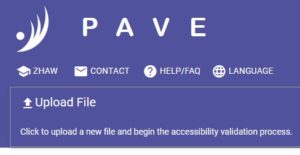 Screenshot of PAVE PDF scanner
