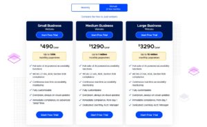 userway pricing page